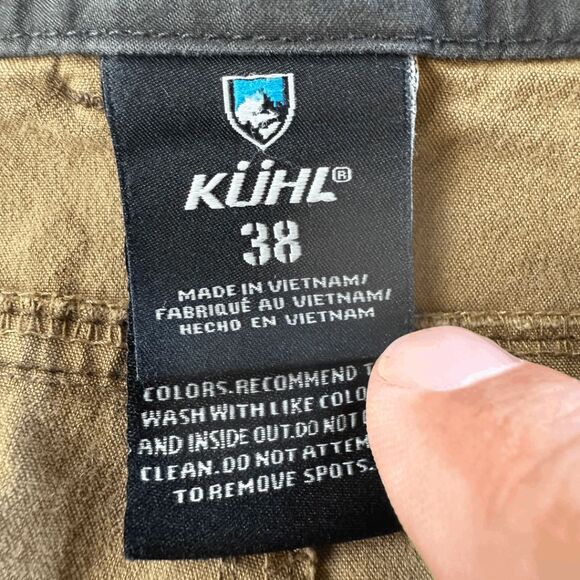 Kuhl‎ Men's Vintage Patina Dye 10” Inseam Cargo Hiking Shorts Khaki Size 38 - Picture 3 of 14